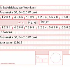 Potwierdzenie przelewu mBank dla Jana Kowalskiego, faktura VAT nr 123/12.