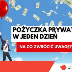 Szukasz pożyczki prywatne kogo polecacie? Mężczyzna z balonem i spadające banknoty. Dowiedz się, na co zwrócić uwagę.