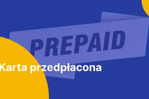 Karta przedpłacona z napisem PREPAID.
