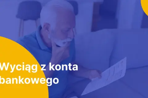 Starszy mężczyzna analizuje wyciąg z konta bankowego, zastanawiając się nad finansami.