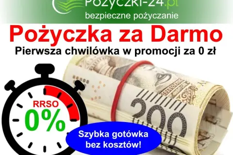 Pożyczka za darmo, pierwsza chwilówka 0 zł RRSO. Szybka gotówka bez kosztów, pożyczka która dostanie każdy.