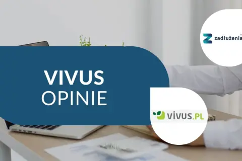Vivus opinie: czy można spłacić część pożyczki? Na biurku laptop, kalkulator i dokumenty.