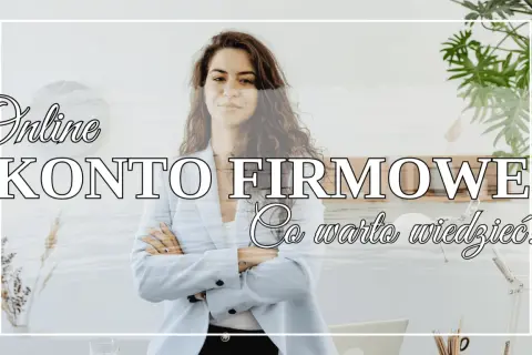 Kobieta w jasnej marynarce prezentuje online konto firmowe. Dowiedz się, co warto wiedzieć!
