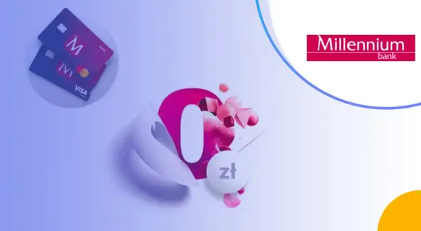 Karty Visa i Mastercard z logo Millennium. Pakiet bardzo pomocny, zero złotych za obsługę.
