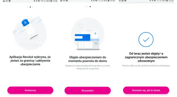 Revolut co to? Aplikacja wykrywa podróż zagraniczną i aktywuje ubezpieczenie. Płacisz tylko za dni wyjazdu.