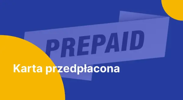 Karta przedpłacona z napisem PREPAID.