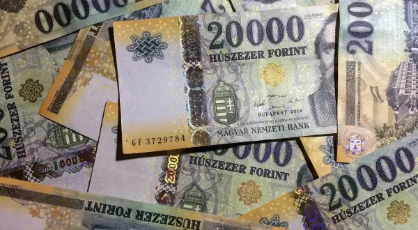 Węgry: jaka waluta? Na zdjęciu banknoty 20 000 forintów.