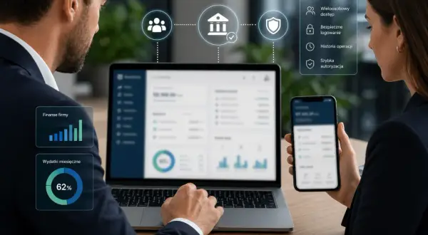 Wspólne konto firmowe w mBanku: wieloosobowy dostęp, bezpieczne logowanie i szybka autoryzacja. Analiza finansów i wydatków.