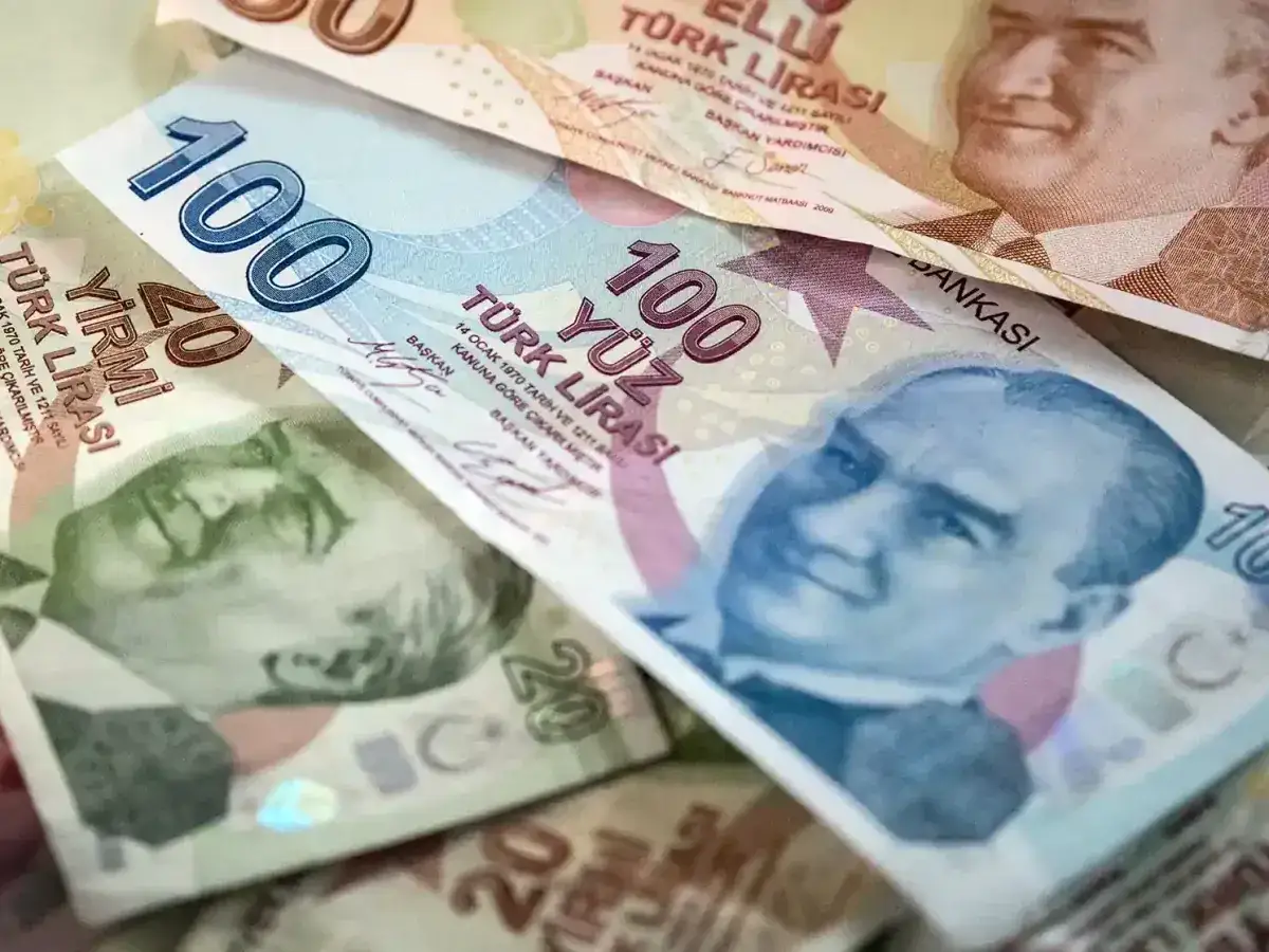 Tureckie banknoty 100 i 20 lir, pokazujące portrety Atatürka. To jest jaka waluta w Turcji.