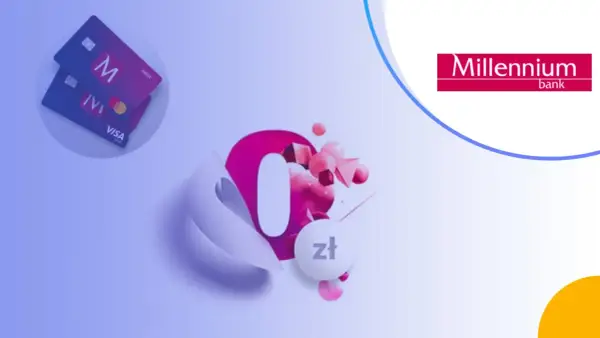 Karty Visa i Mastercard z logo Millennium. Pakiet bardzo pomocny, zero złotych za obsługę.