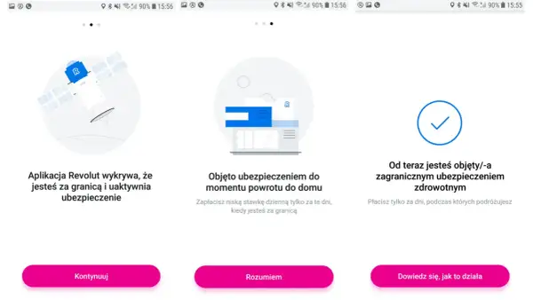 Revolut co to? Aplikacja wykrywa podróż zagraniczną i aktywuje ubezpieczenie. Płacisz tylko za dni wyjazdu.
