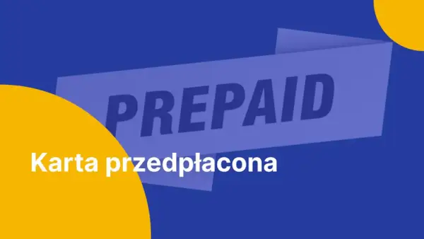Karta przedpłacona z napisem PREPAID.