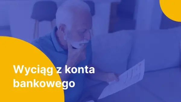Starszy mężczyzna analizuje wyciąg z konta bankowego, zastanawiając się nad finansami.
