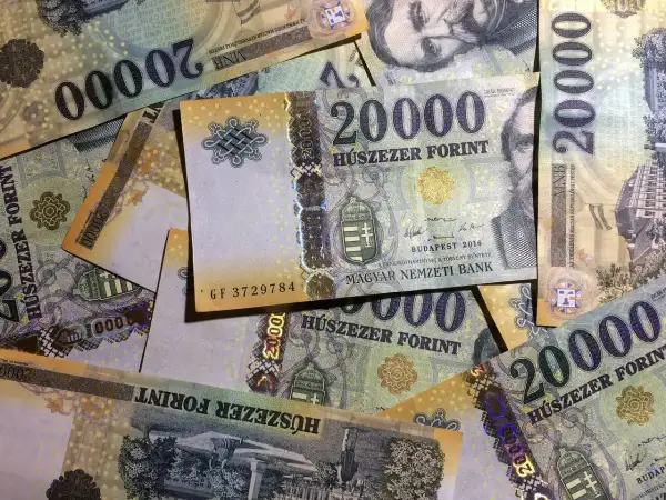 Węgry: jaka waluta? Na zdjęciu banknoty 20 000 forintów.